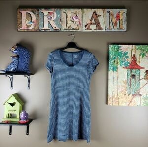 Toad&Co pocket striped dress medium